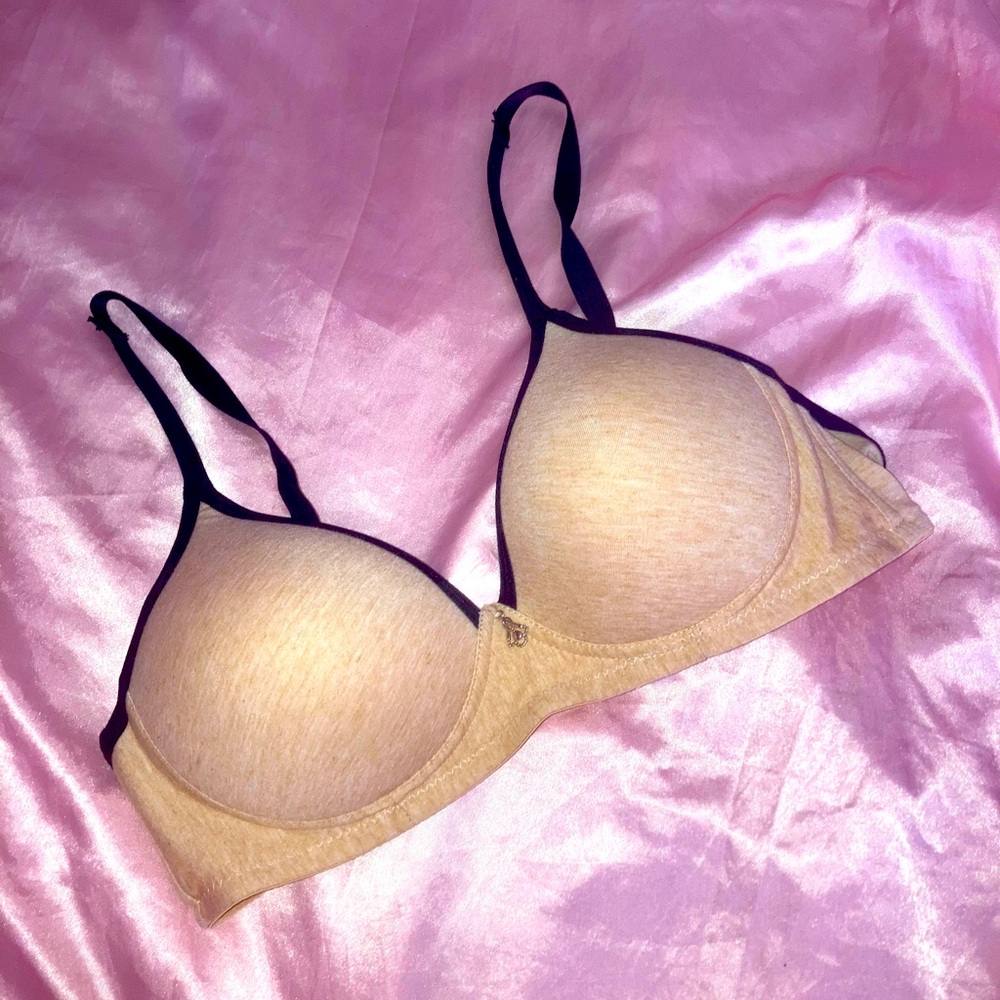 SHEIN Contrast Binding Wireless Bra Padded